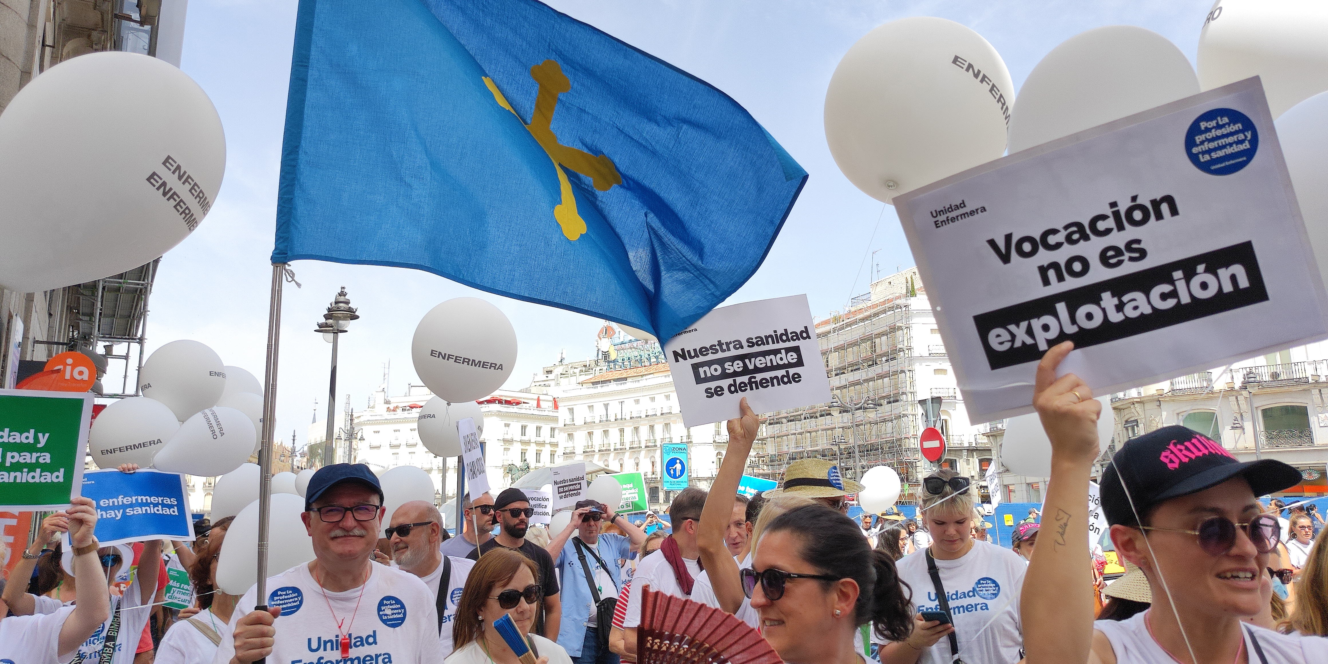 Delegados de Asturias en manifestación